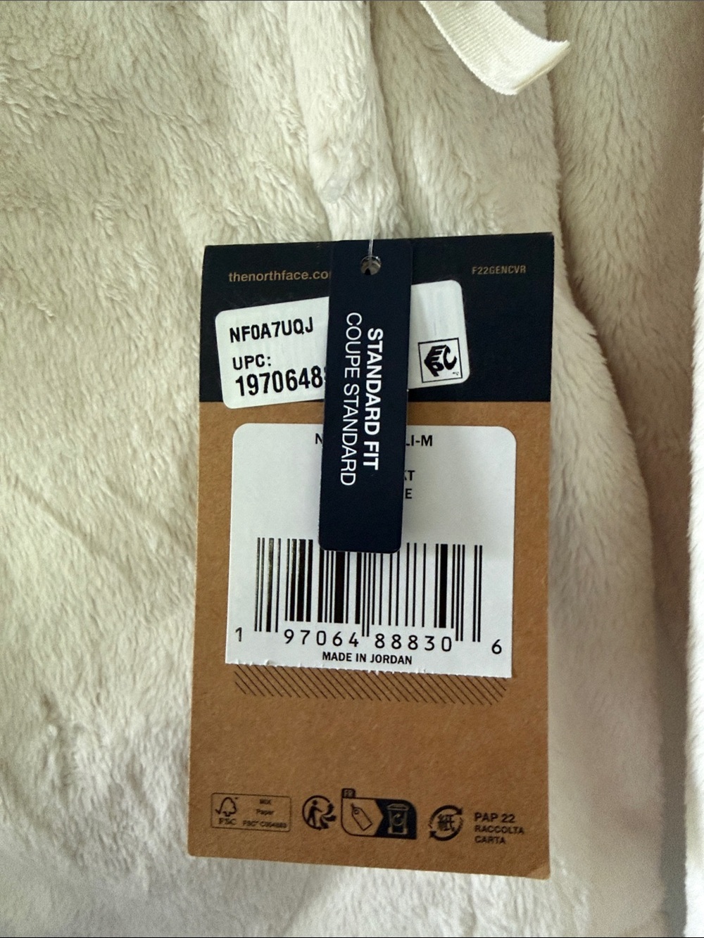 The North Face Women’s Osito Fleece Jacket – White Dune – Medium – NWT - Picture 5 of 5
